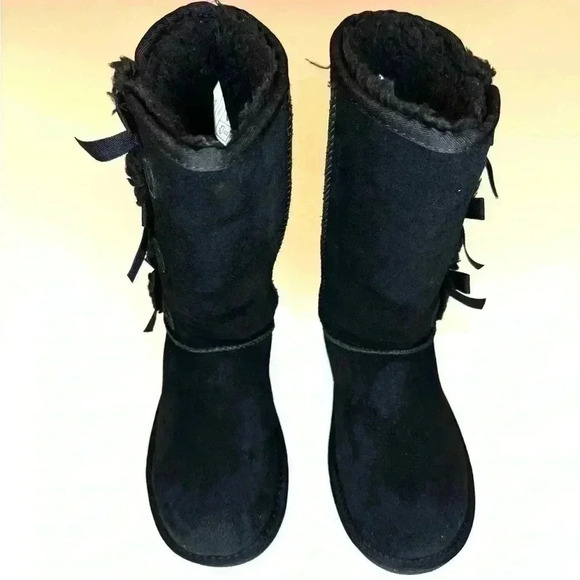 Koolaburra by Ugg Tall Black Boots Size 1 - Picture 2 of 9